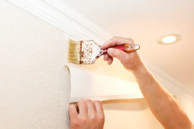 Pose de papier peint à Douillet — revêtements muraux et toiles de verre
